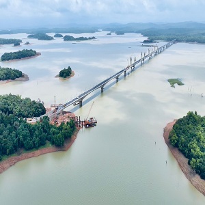 Indias second longest cable-stayed bridge