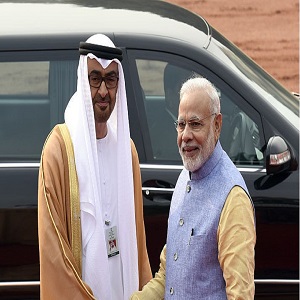 UAE President with Narendra Modi