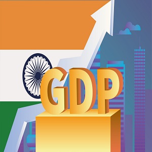 Indias real GDP growth rate
