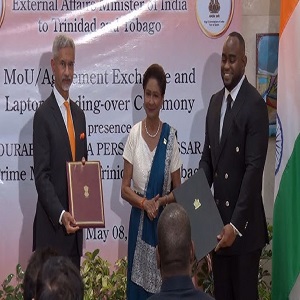 India and Trinidad and Tobago have signed eight agreements