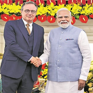 Belgian Prime Minister meets Modi